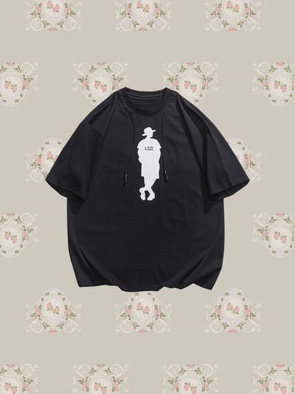 Relaxed Human Print T/リラックスヒューマンプリントTシャツ