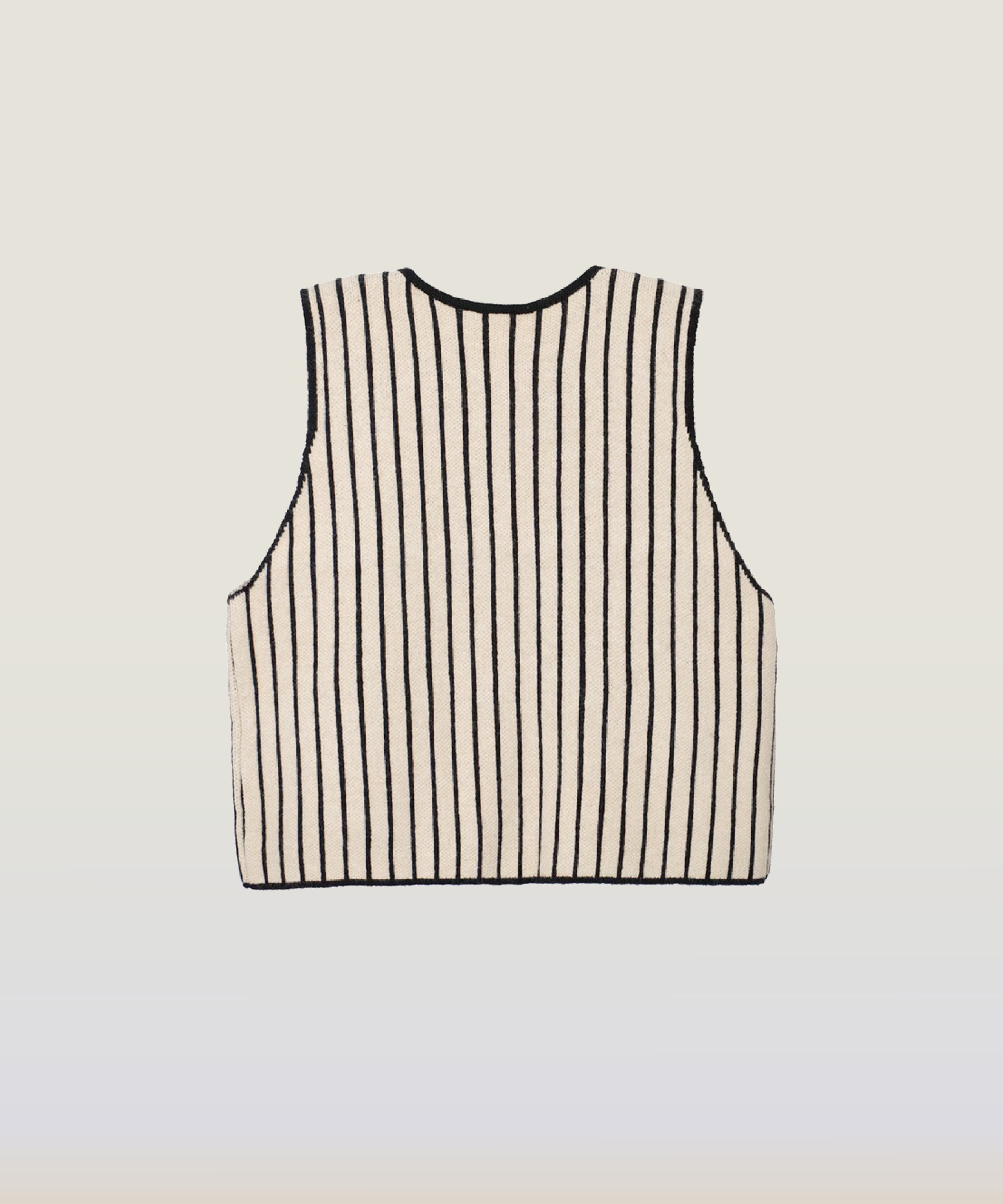 Elegant Stripe Knit Vest