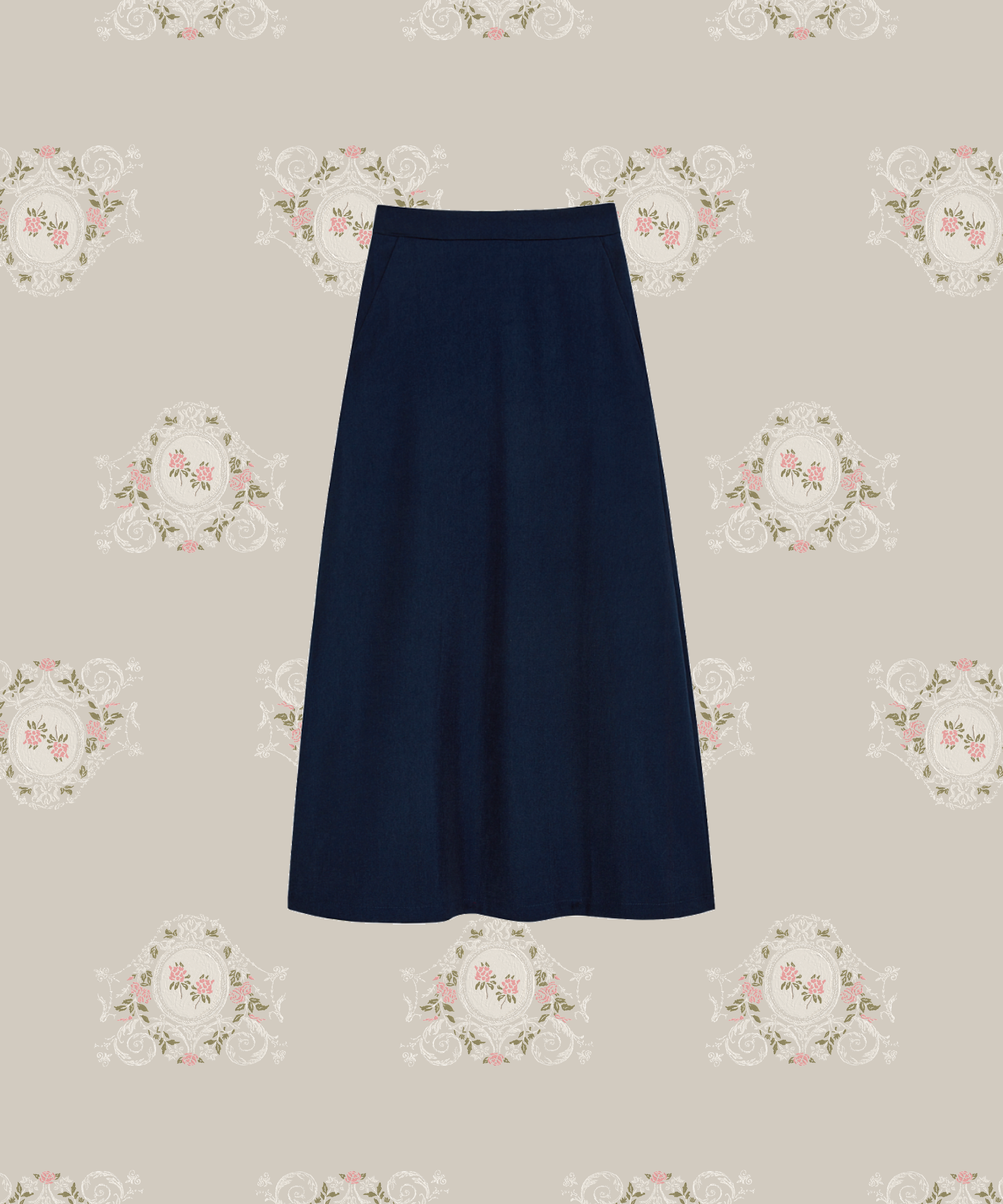 Pearl Deco Navy Knit Set-Up パールデコネイビーニットセットアップ