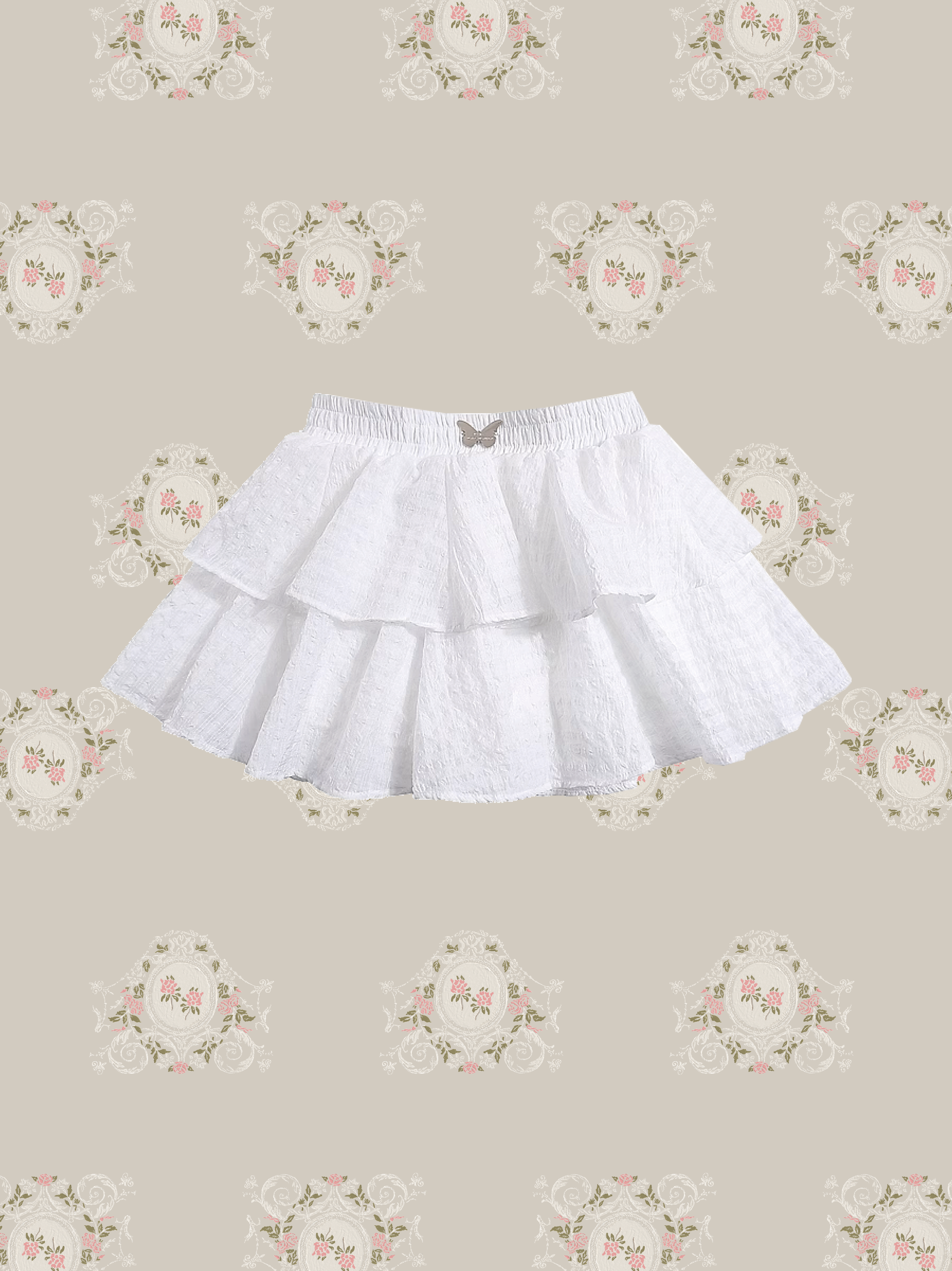 Peplum Layered Mini Skirt/ペプラムレイヤードミニスカート