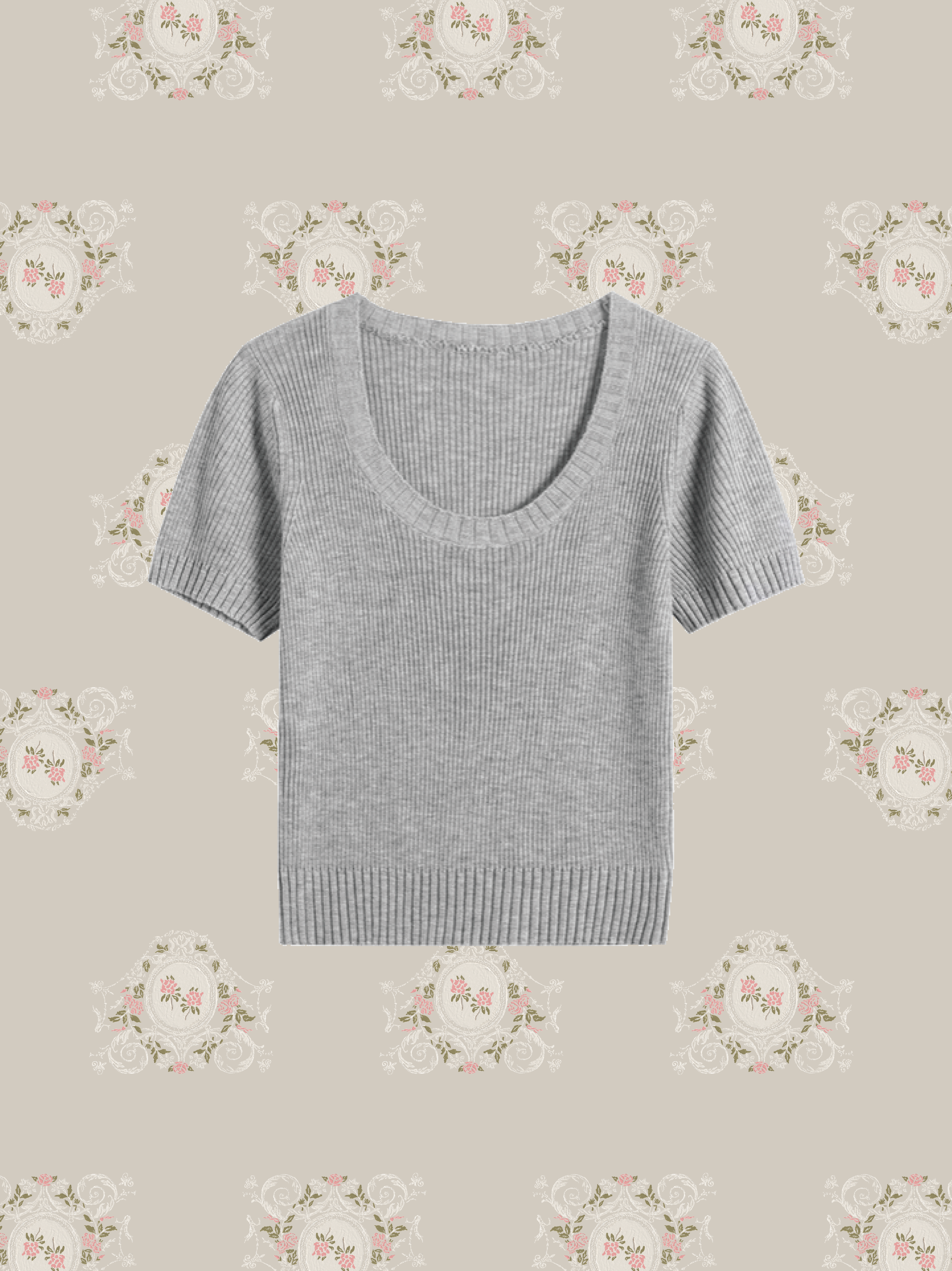 U-neck Summer Knit/Uネックサマーニット