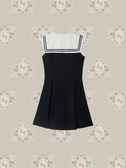 Sailor Collar Waisted One Piece/セーラーカラーウエストワンピース