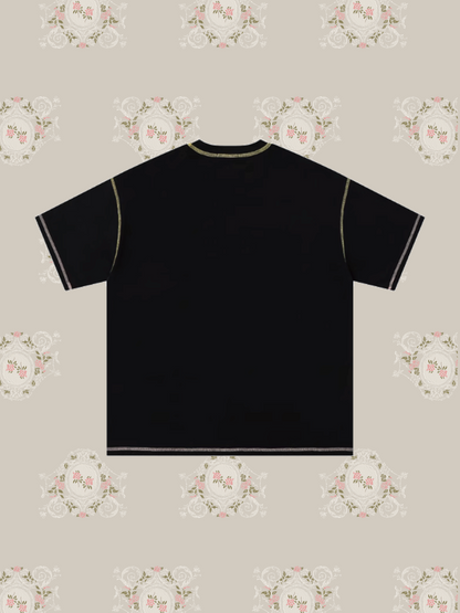 Ribbon Motif T-shirt 