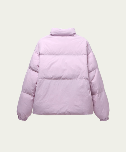 Stand Collar One Tone Duck Down Coat