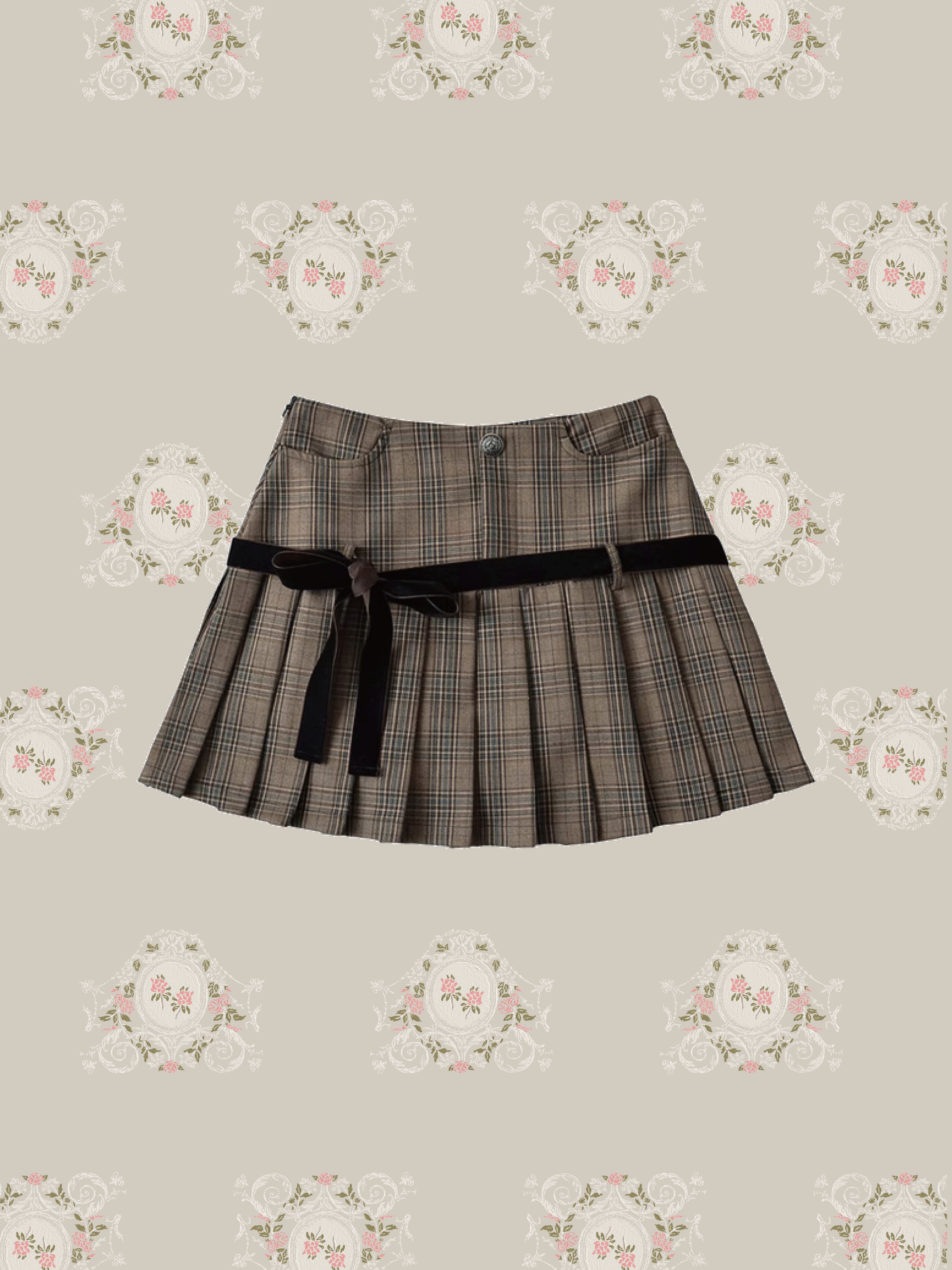 Preppy Style Plaid Mini Skirt 
