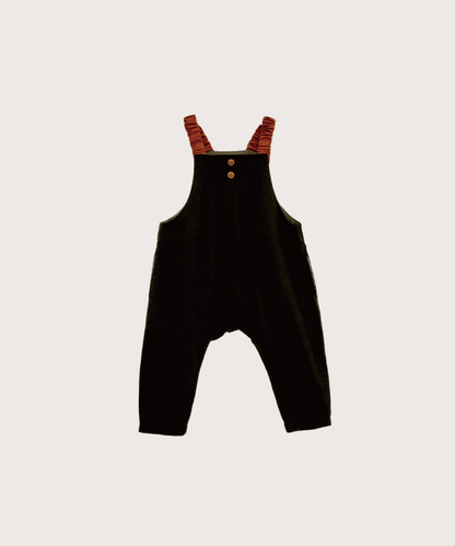 Bicolor Overalls / black x brown 