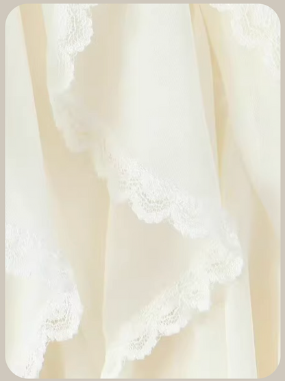 Asymmetry Flared Lace Skirt/アシンメトリーフレアレーススカート