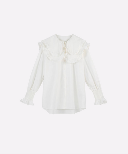 Baby Collar Puff Sleeve Shirt