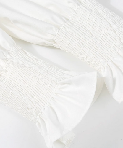 Baby Collar Puff Sleeve Shirt