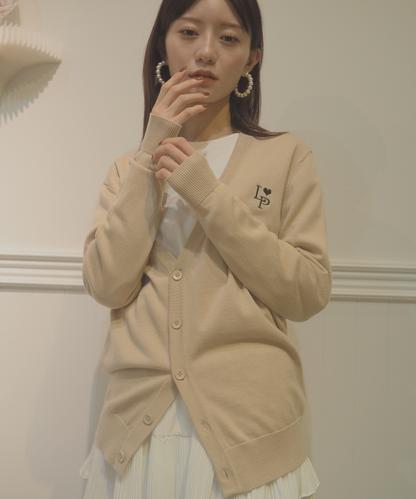 Pre-order item: LA POMME petit Icon Loose Cardigan Coffee 