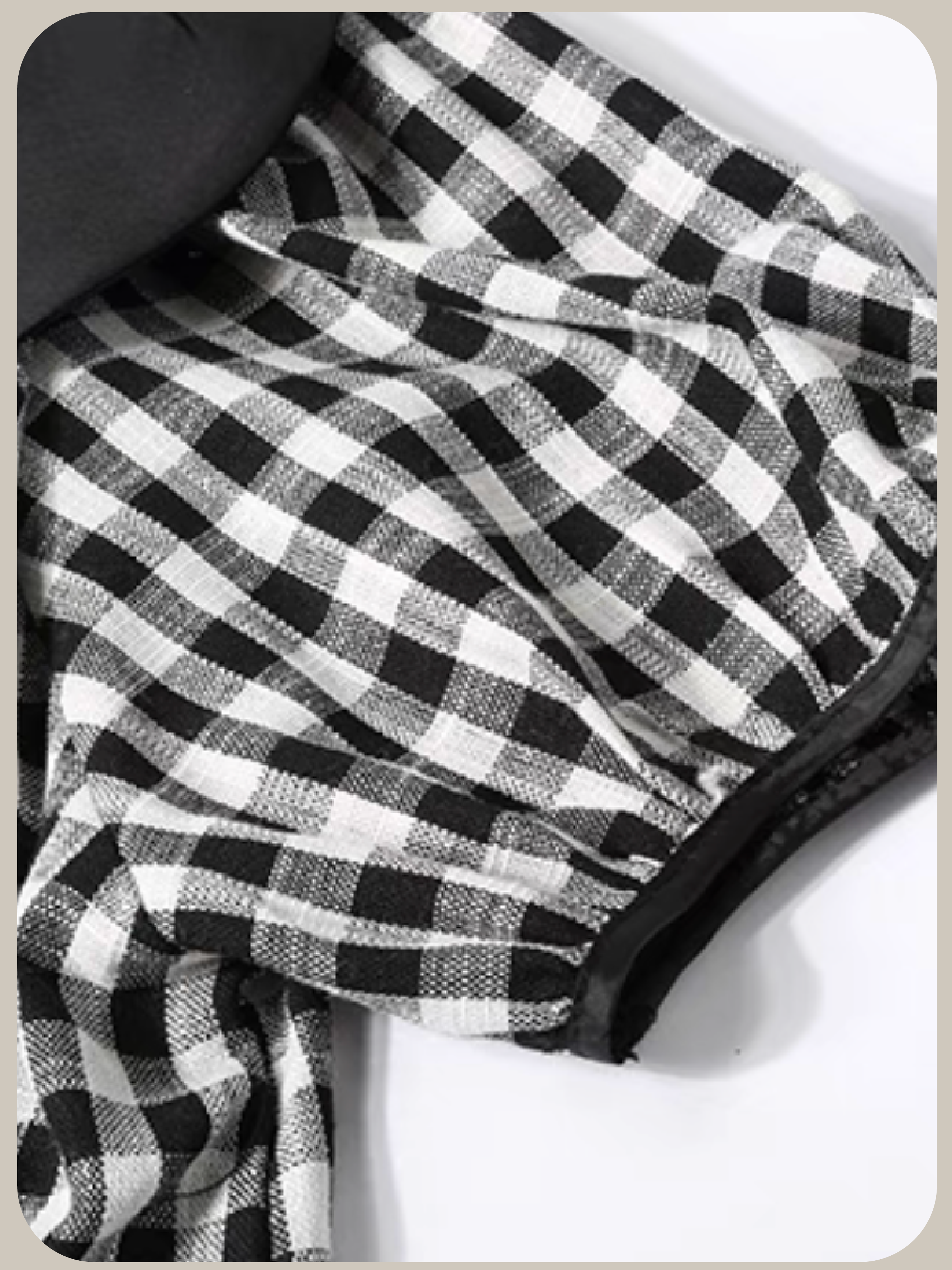 Baby Collar Check One Piece/ベビーカラーチェックワンピース