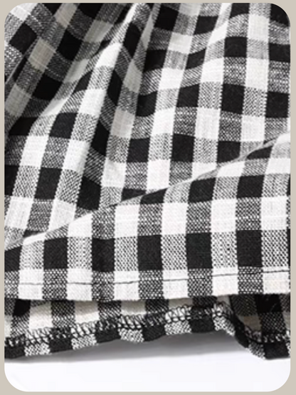 Baby Collar Check One Piece/ベビーカラーチェックワンピース