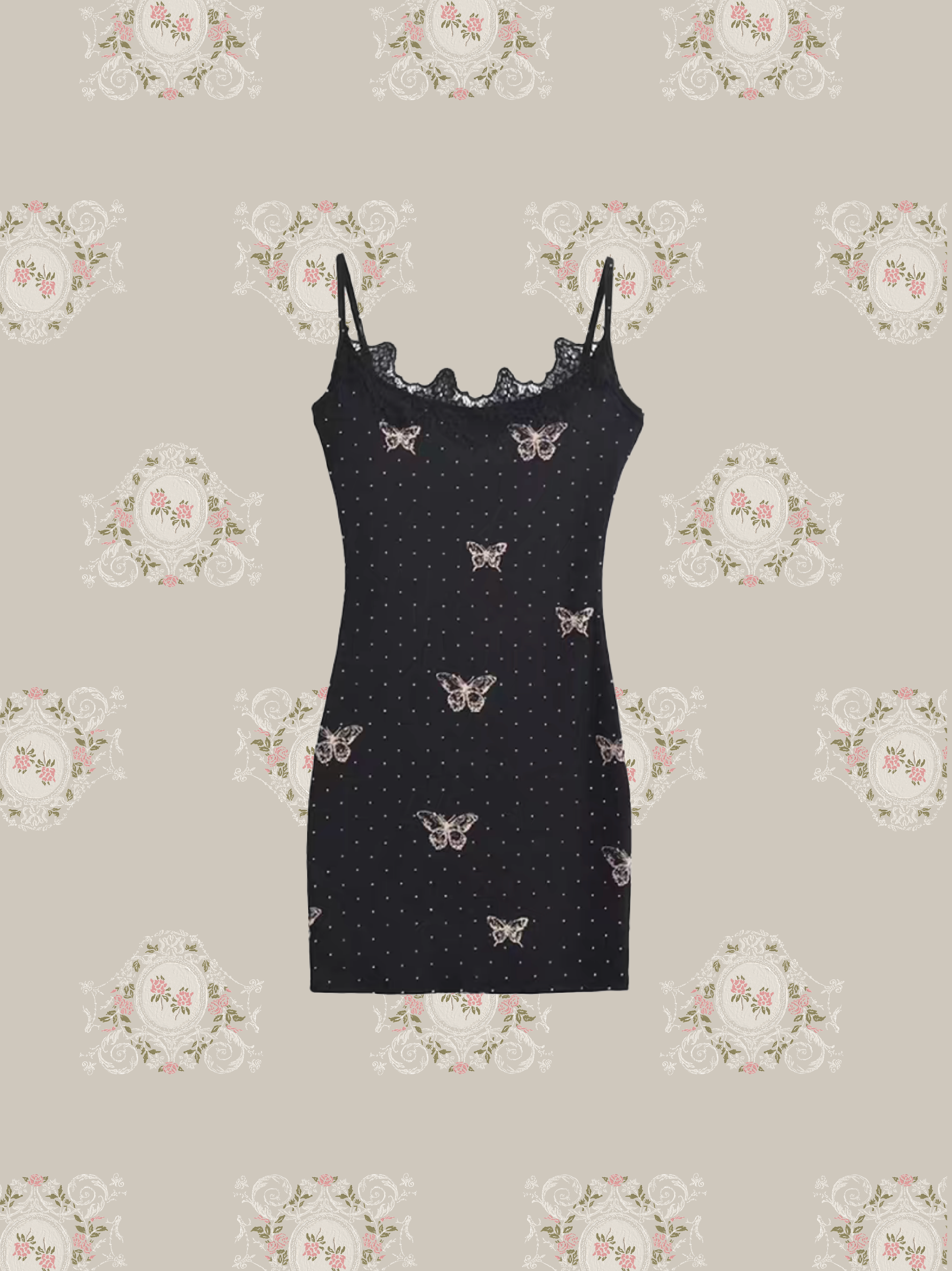 Beads Slim Cami One Piece/ビーズスリムキャミワンピース