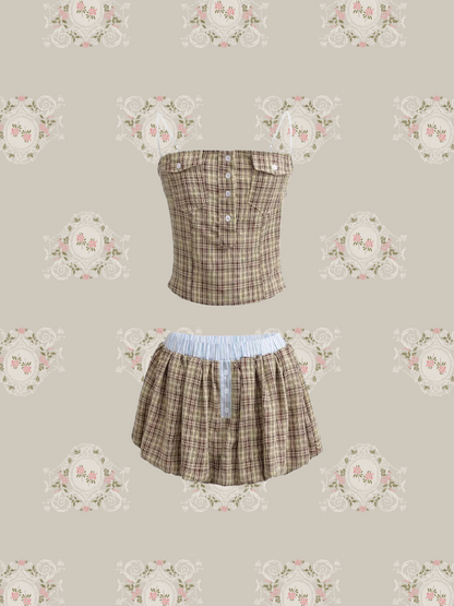 Cute Cami Top Flare Skirt Set Up/キュートキャミトップフレアスカートセットアップ