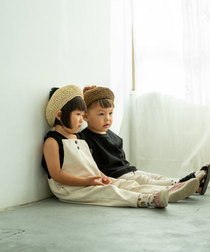 Bicolor Overalls / black x brown 