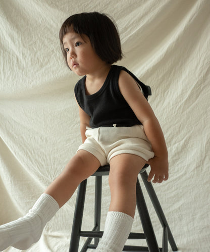 Wide Short Pants White 