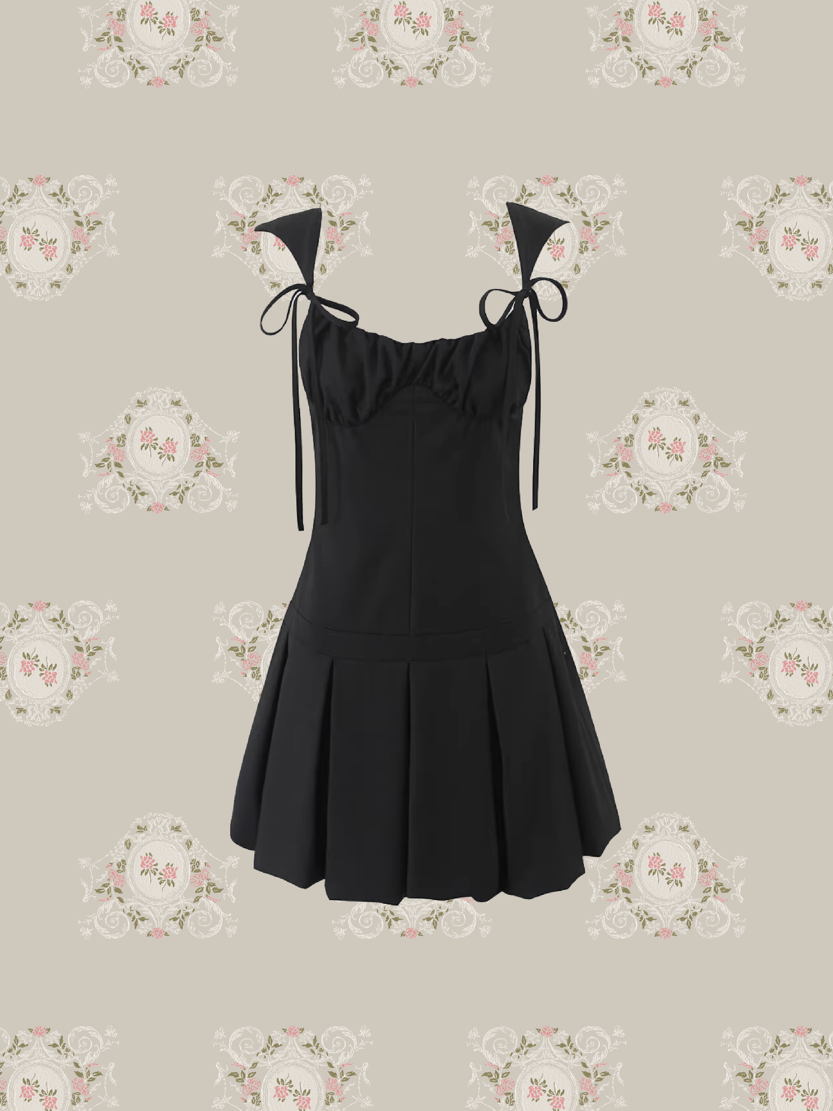 French Cami Gather One Piece/フレンチキャミギャザーワンピース