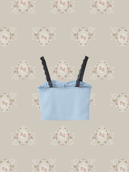 French Lace Ribbon Cami/フレンチレースリボンキャミ