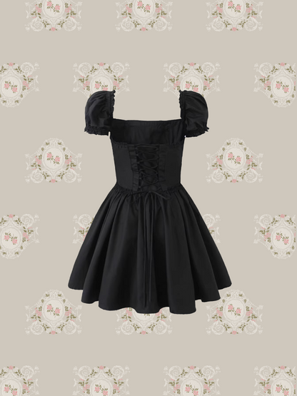 French Square Collar One Piece/フレンチスクエアカラーワンピース
