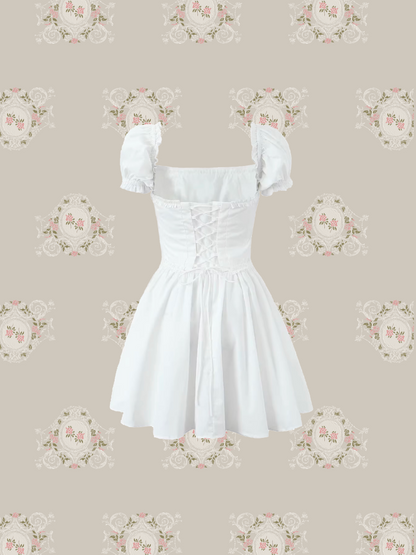 French Square Collar One Piece/フレンチスクエアカラーワンピース