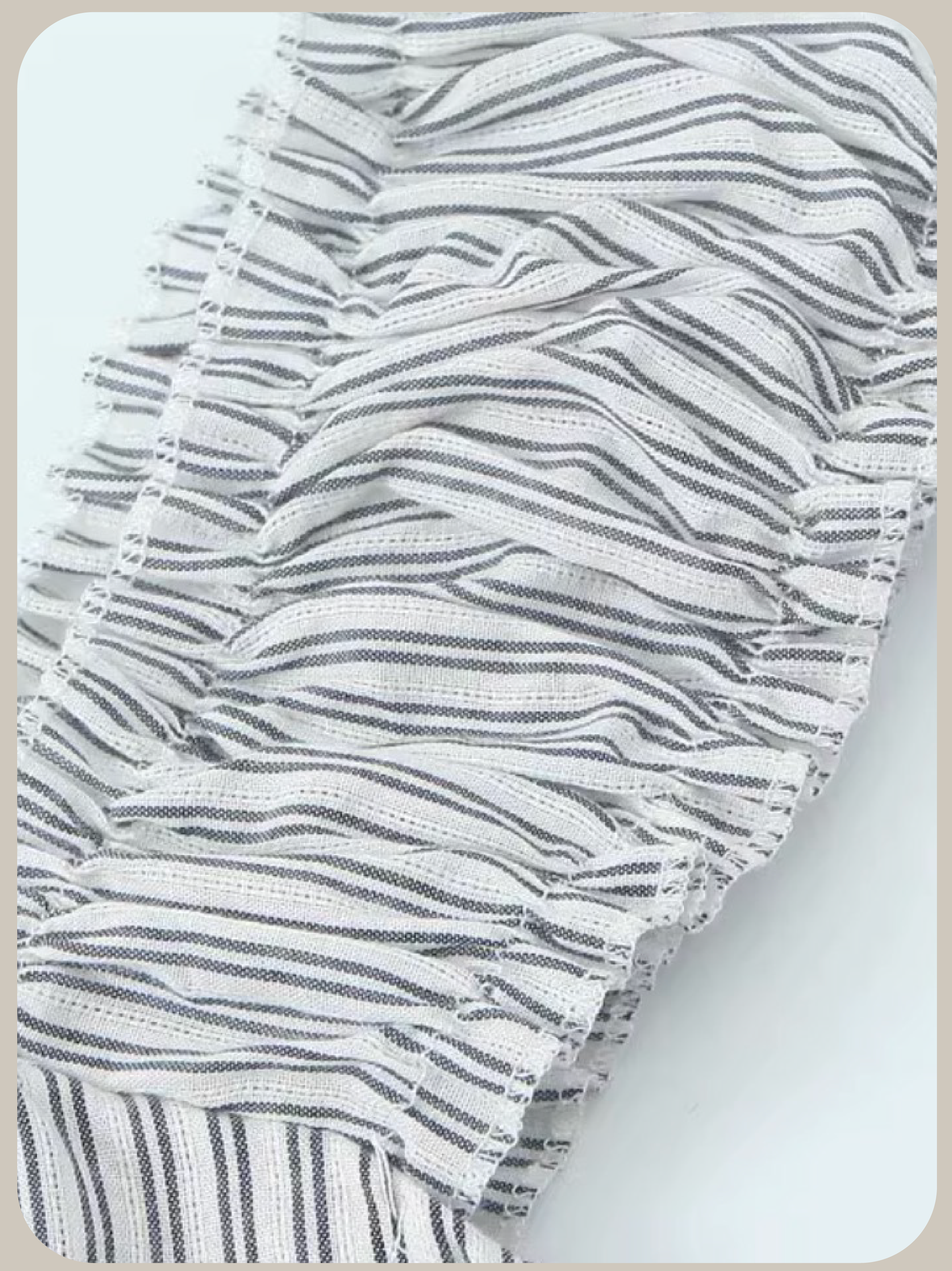 Gathering Stripe Vest Dress/ギャザーストライプベストドレス