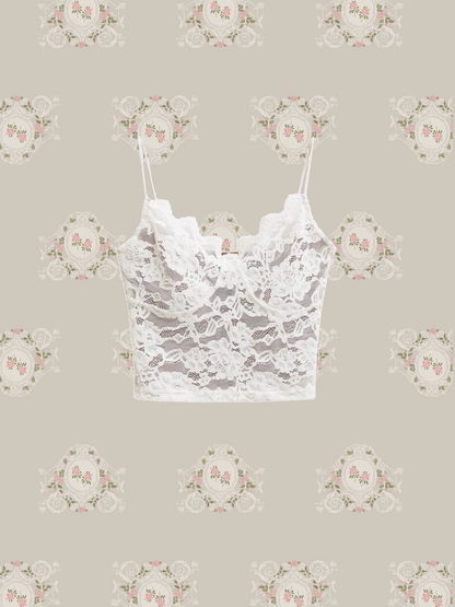 Lace Padded Cami/レースパッド入りキャミソール