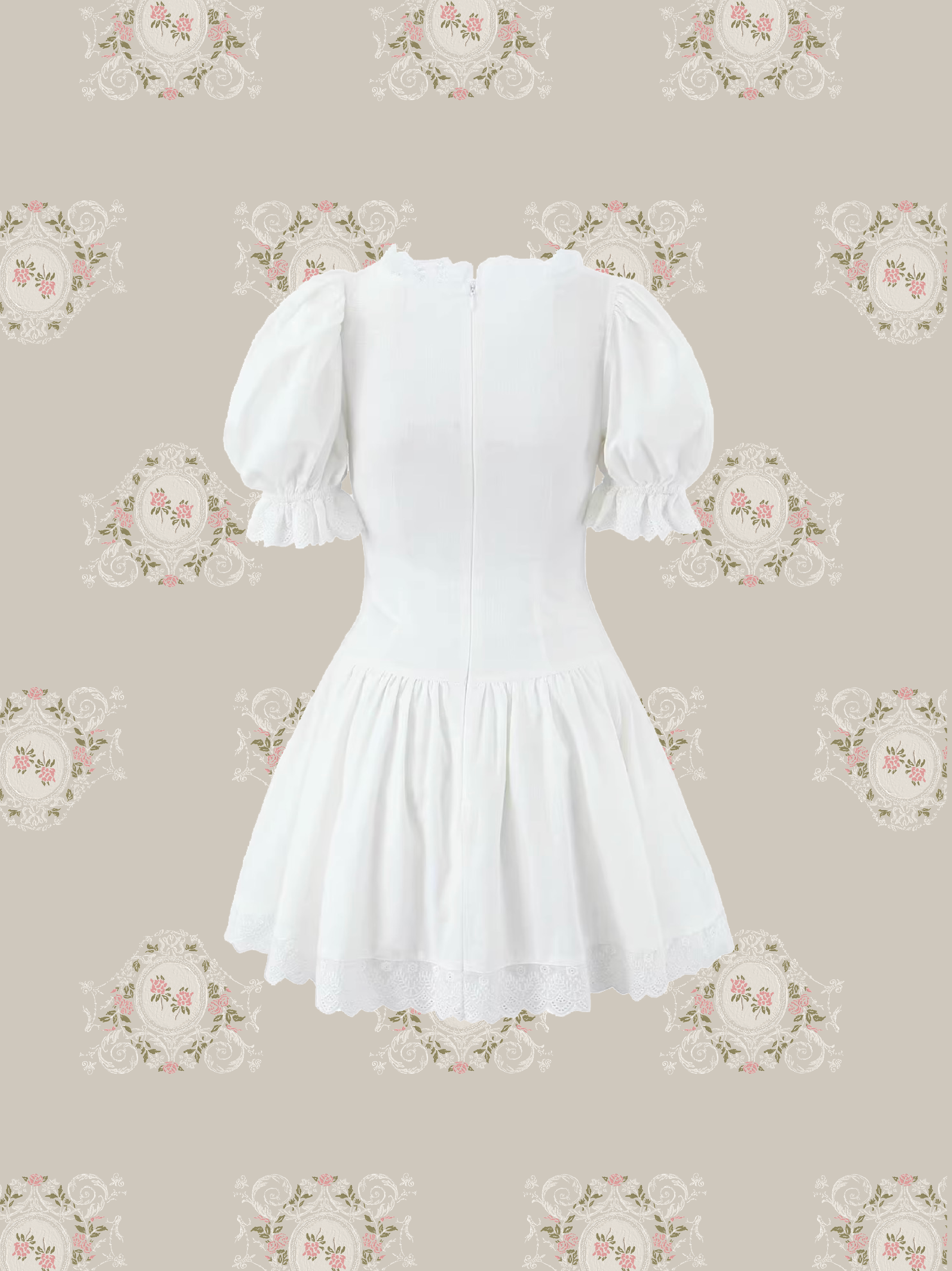 Lace Up Fishbone One Piece/レースアップフィッシュボーンワンピース