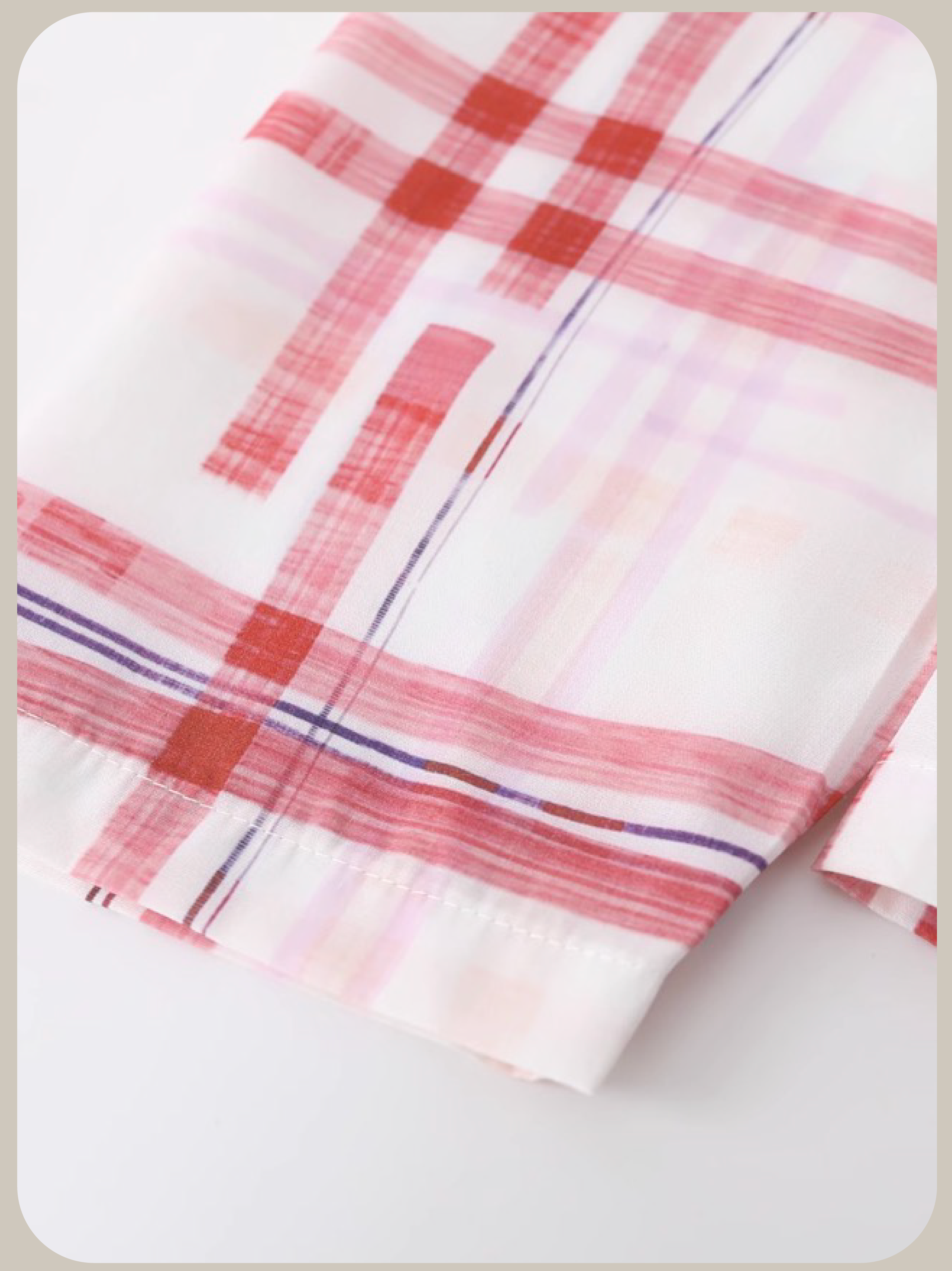Pink Plaid Asymmetry One Piece/ピンクチェックアシンメトリーワンピース