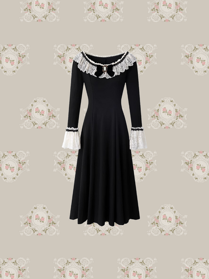 Princess Lace Deco Flare Dress/プリンセスレースデコフレアドレス