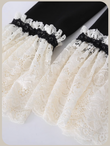 Princess Lace Deco Flare Dress/プリンセスレースデコフレアドレス