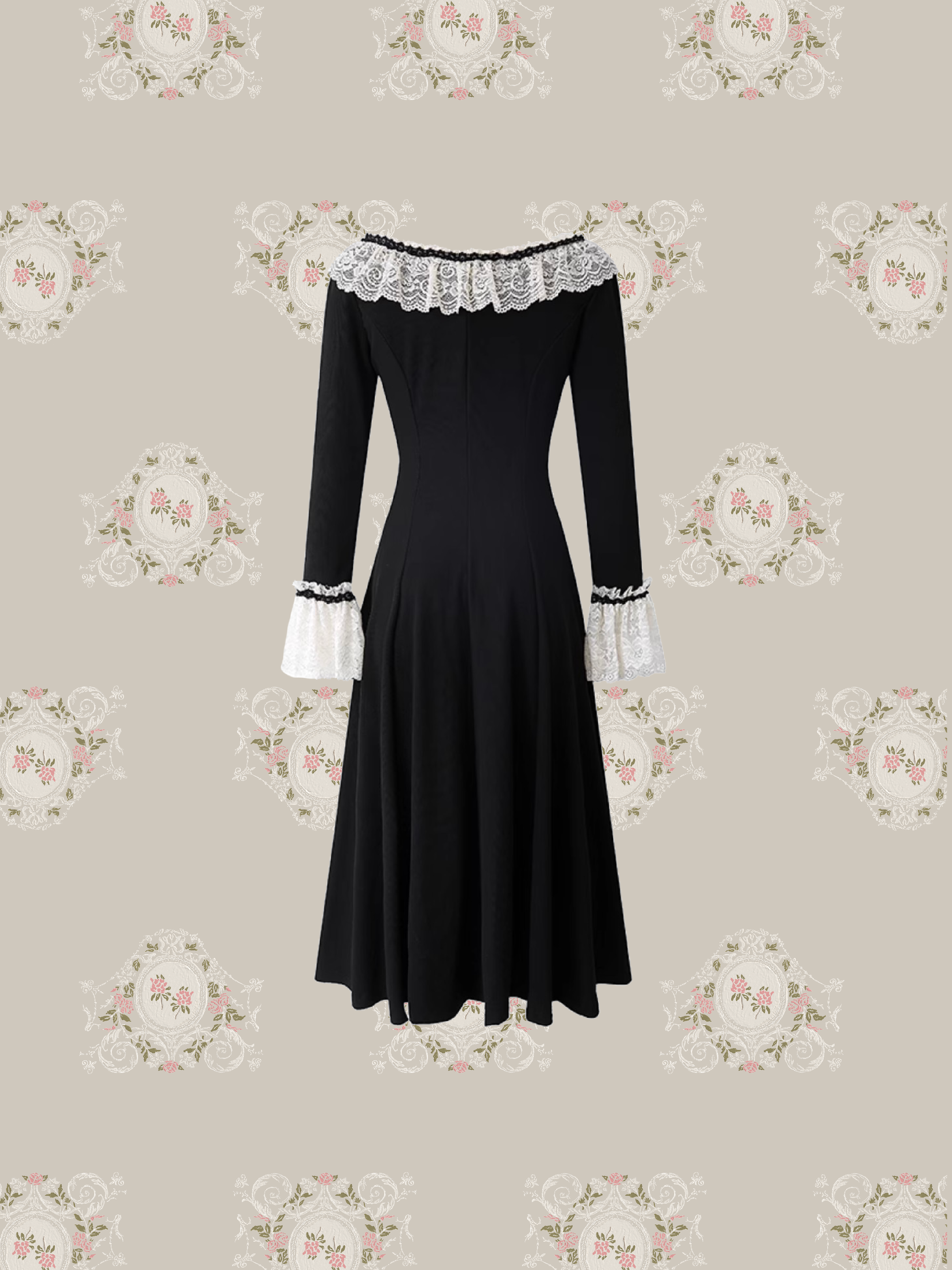 Princess Lace Deco Flare Dress/プリンセスレースデコフレアドレス
