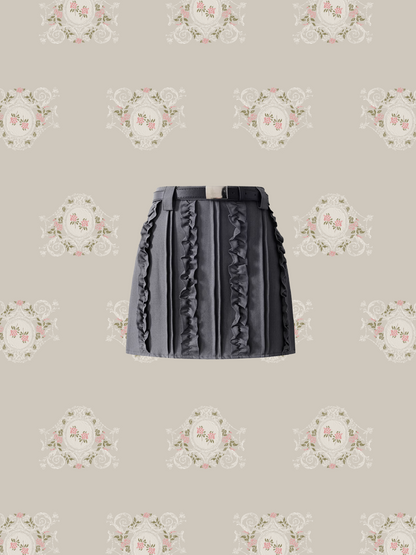 Quilted Ruffle Skirt/キルティングフリルスカート