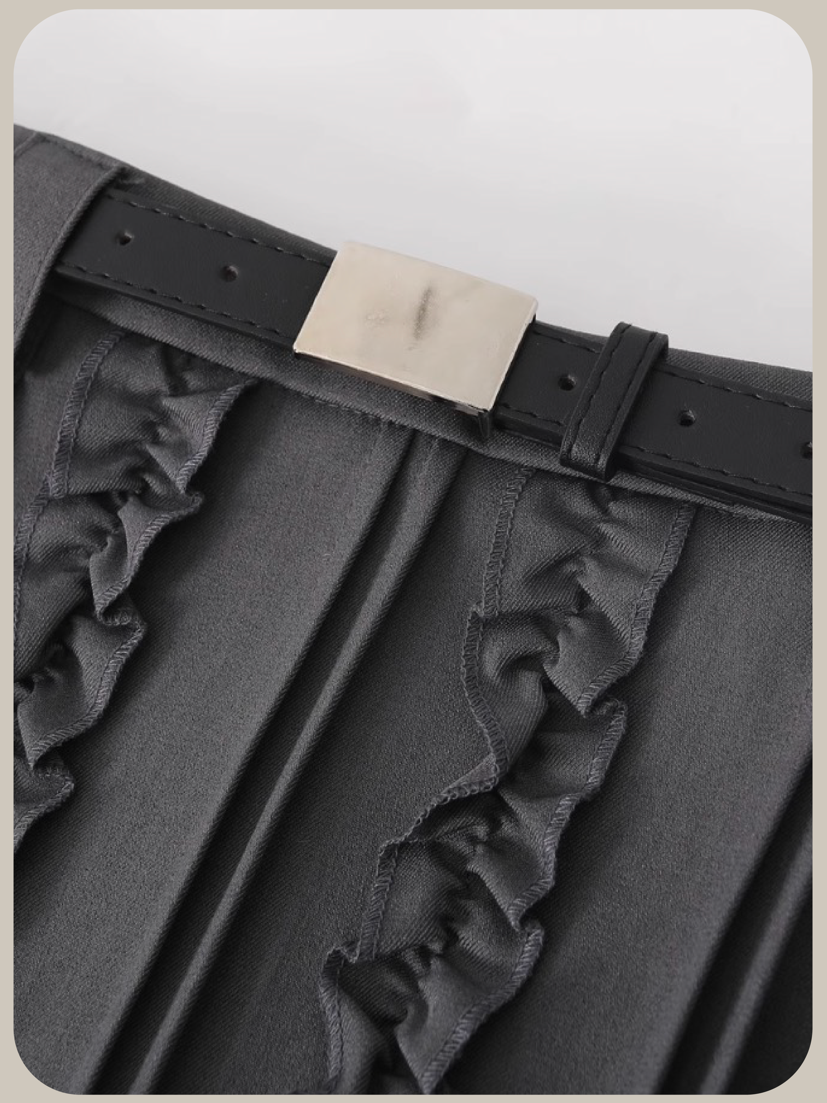 Quilted Ruffle Skirt/キルティングフリルスカート