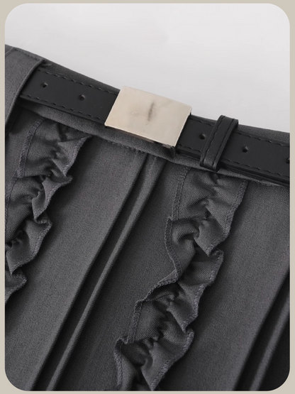 Quilted Ruffle Skirt/キルティングフリルスカート