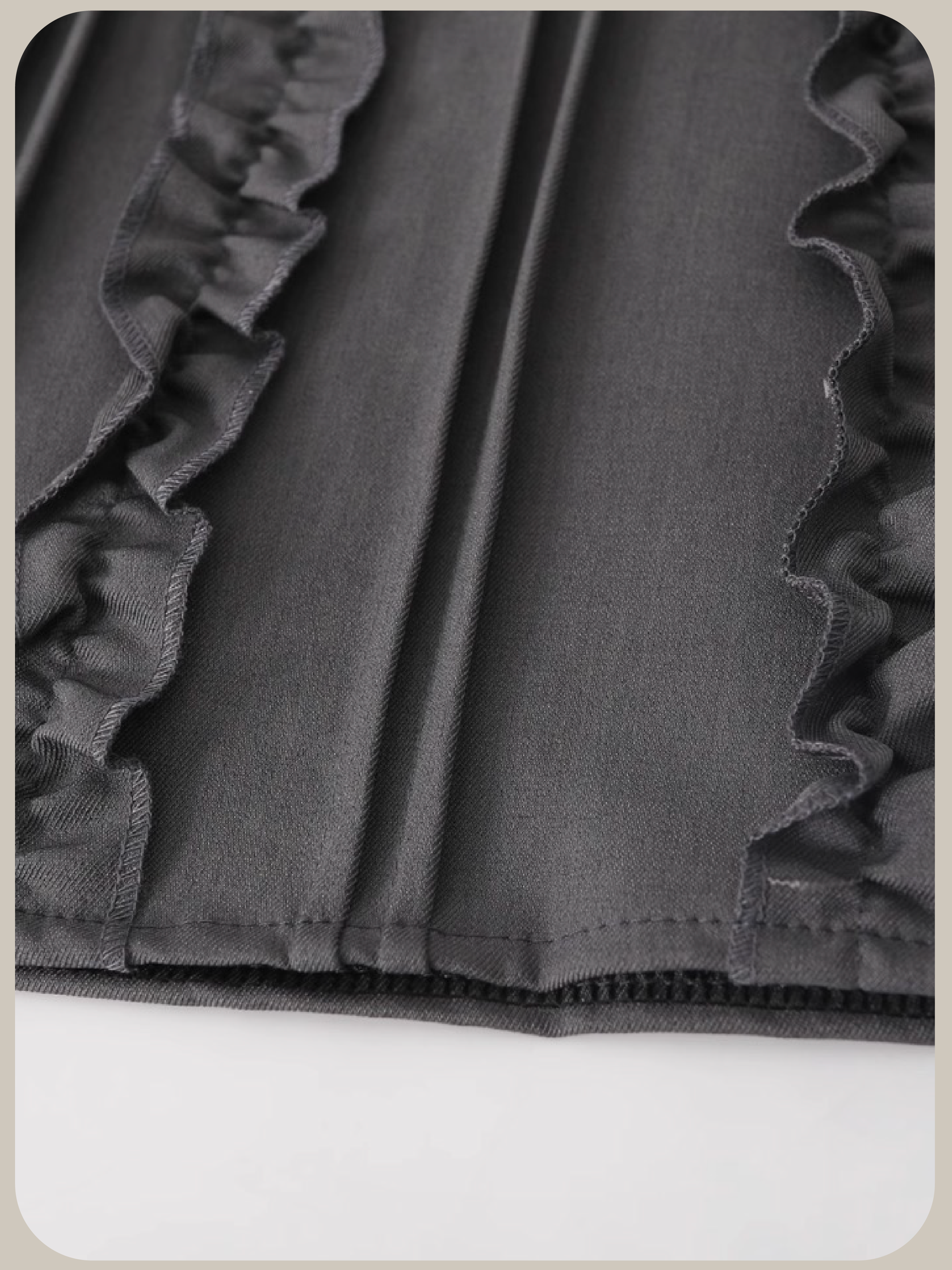 Quilted Ruffle Skirt/キルティングフリルスカート
