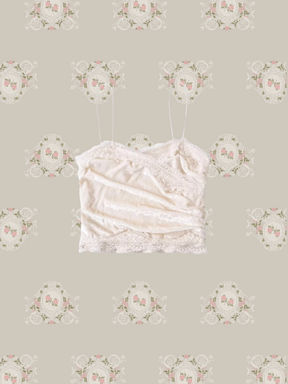 Romantic Lace Piping Cami/ロマンティックレースパイピングキャミソール