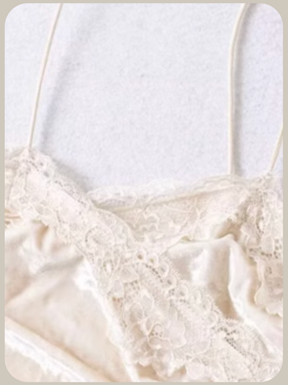Romantic Lace Piping Cami/ロマンティックレースパイピングキャミソール