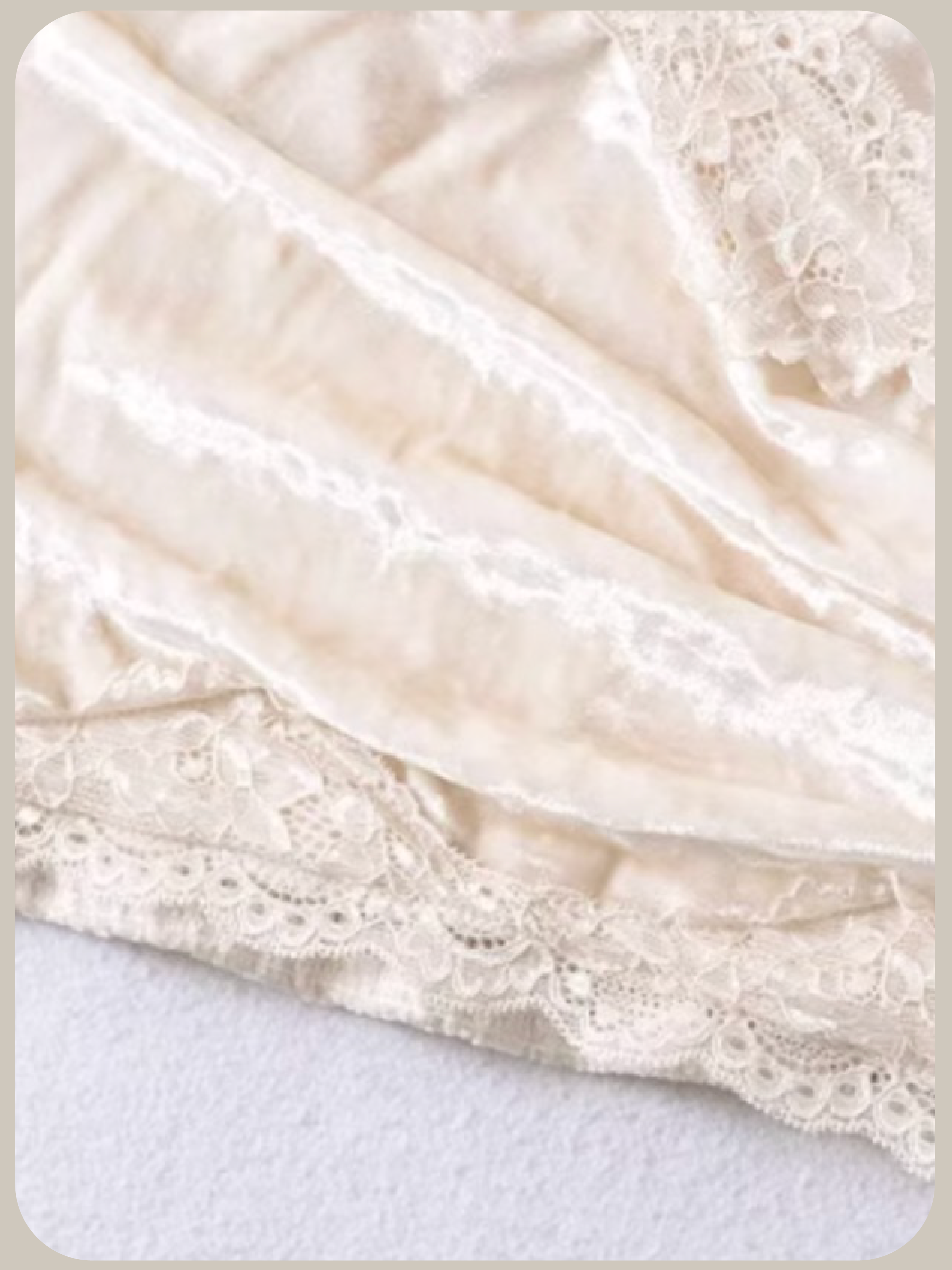 Romantic Lace Piping Cami/ロマンティックレースパイピングキャミソール