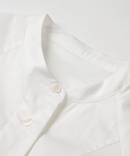 Round Collar Causal Shirt