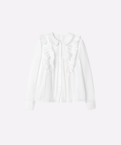 Ruffle Doll Collar Shirt