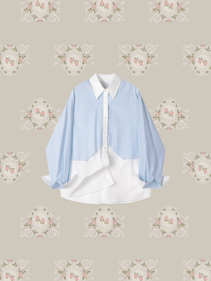 Stripe Docking Shirt/ストライプドッキングシャツ