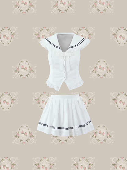 Sweet Lace Navy Set Up/スウィートレースネイビーセットアップ
