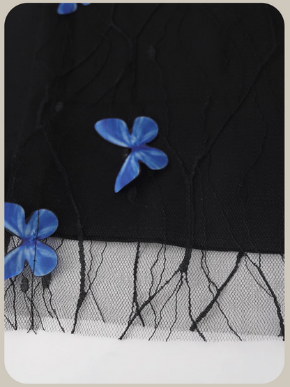 Swift Butterfly Applique Mesh Shirt/スウィフト バタフライ アップリケ メッシュ シャツ