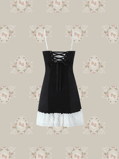 Vintage Color Sweet Frill Cami Dress/ヴィンテージカラースイートフリルキャミワンピース