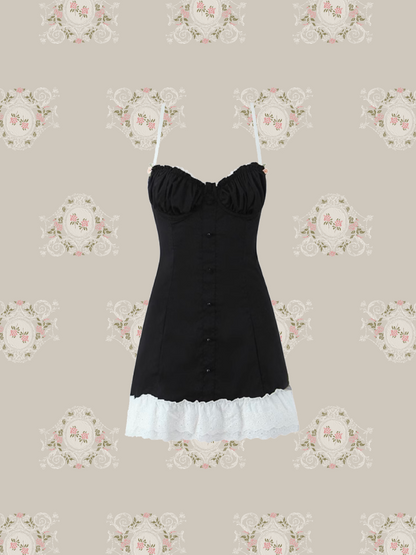Vintage Color Sweet Frill Cami Dress/ヴィンテージカラースイートフリルキャミワンピース