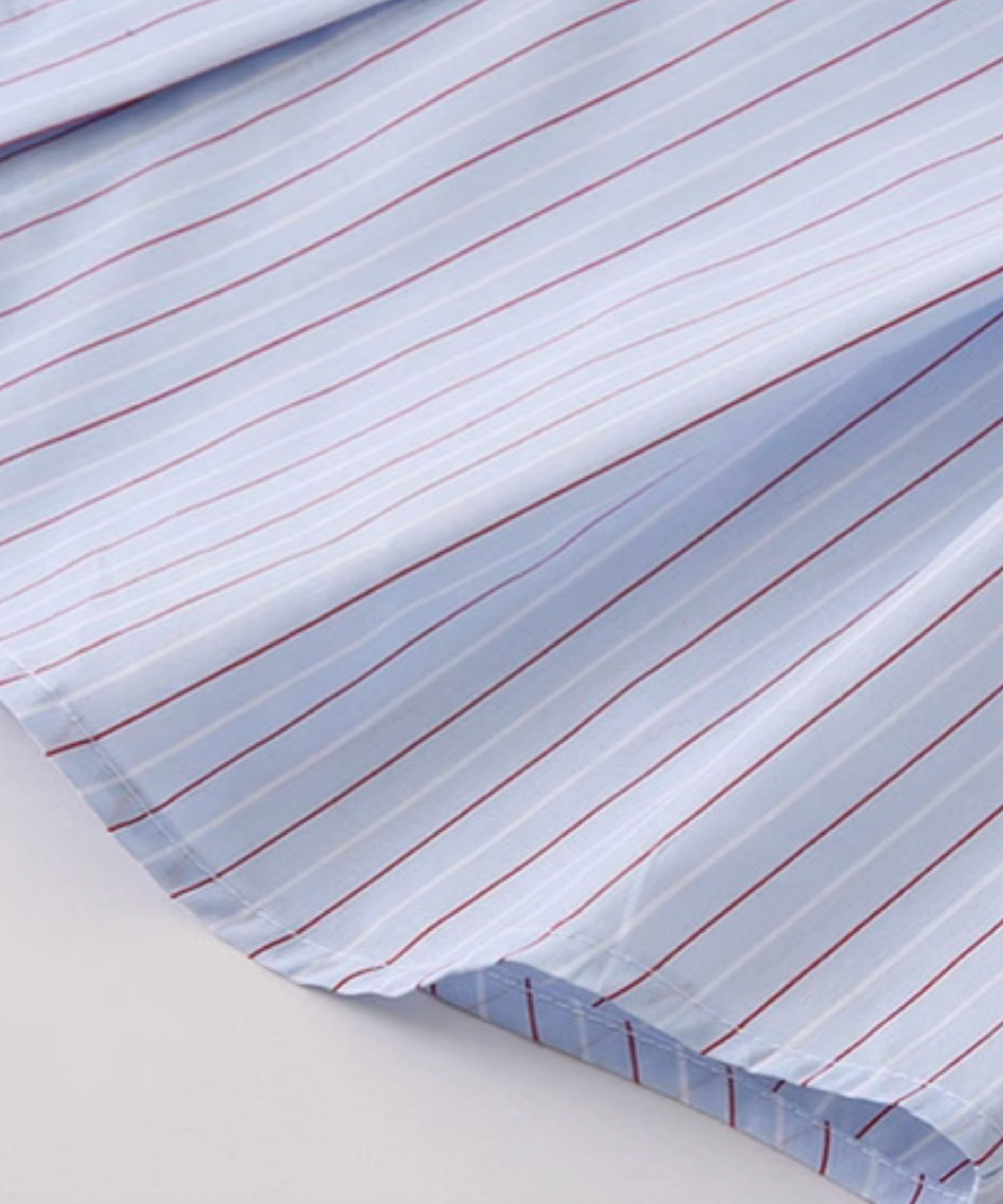 Waist Sky Blue Stripe Shirt