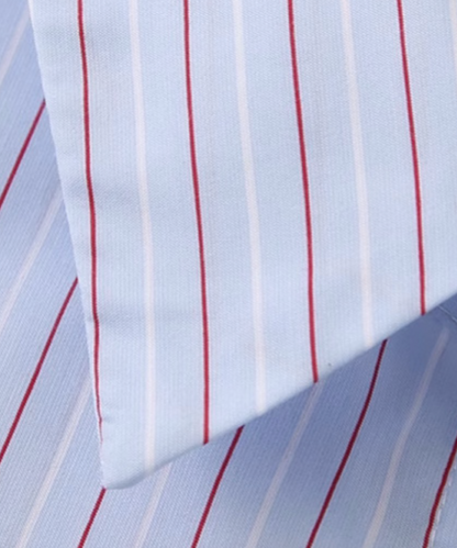Waist Sky Blue Stripe Shirt