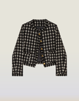 Vintage Style Check Tweed Jacket