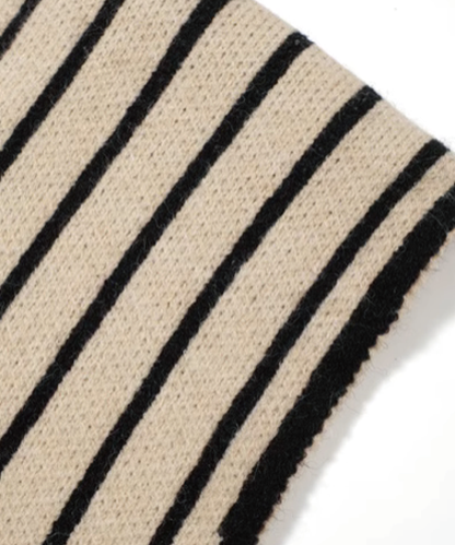 Elegant Stripe Knit Vest
