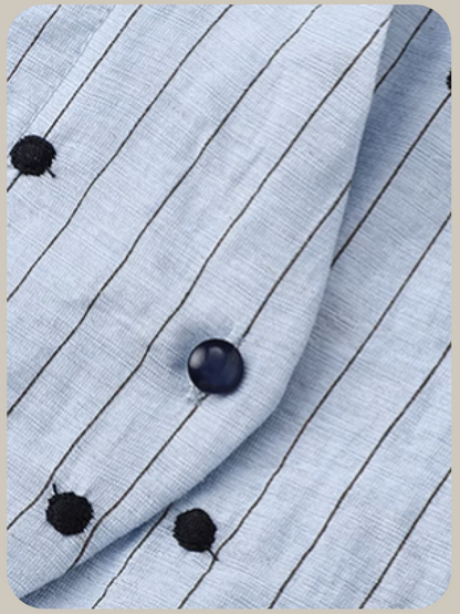Asymmetry Dots Puff Shirt/アシンメトリードットパフシャツ